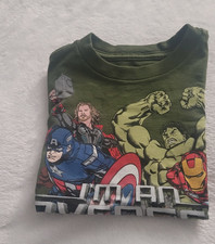 Disney Store Boys Avengers Green Graphic Prin...