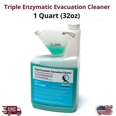 32oz Dental Triple Enzymatic Evacuation Cleaner Concentrate 1:32 Fresh Scent