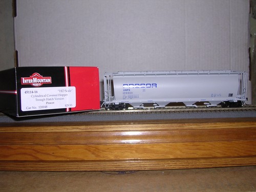 INTER.#45114 Procor "Gris" 59' Natl. Cilindro de acero.Cov.Hopper Car #120079 1:87 | Zustand: New