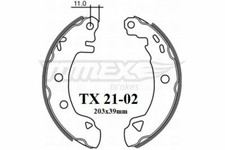 Tomex TX 21-02 Bremsbackensatz Bremsbacken 203x39mm Alfa Romeo, Fiat, Lancia