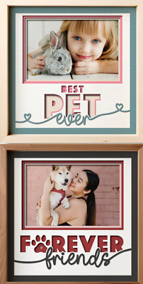 3D Best Pet Ever and Forever Friends Picture Frame
