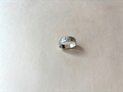 VINTAGE KONVOLUT 4 STERLING RINGE: FX STEINE, INITIALE, GEÄTZT; MÄNGEL; 16 GRAMM - Bild 12 von 16