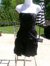 DAVIS'S BRIDAL BLACK BUBBLE HEM COCKTAIL DRESS, WEDDING 2