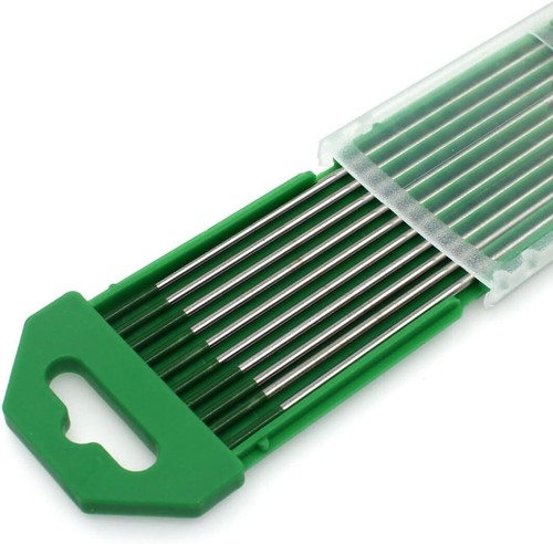 10pz Elettrodo di Tungsteno Puro per Saldatura TIG WP20 2,0x150mm & Asta Verde 5/64"X6" - Foto 2 di 2
