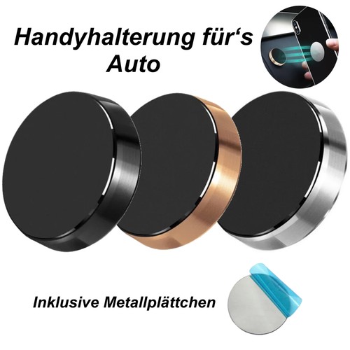 2x Handyhalterung Auto Magnet Armaturenbrett Universal Smartphone Halter Rund  - Bild 1 von 12