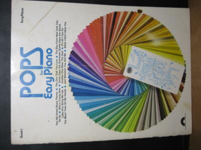 Book 1 POPS FOR EASY PIANO Vintage songbook instructional kids learning