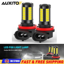 2Pcs LED Fog/Driving Bulbs H11 Fog Light Xenon White 6000K High Power Lamp Combo