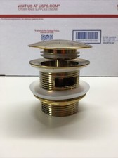 New Brushed GOLD Finished Brass Touch Toe Drain for Free Standing Tub 82