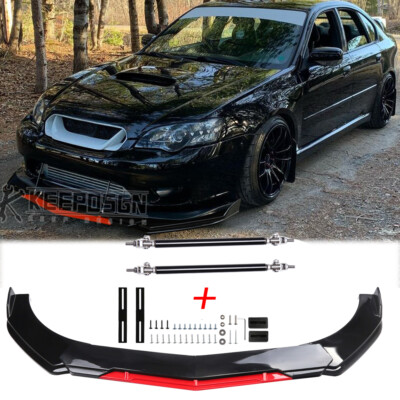 Glänzend Vorn Stoßstange Frontlippe Spoilerlippe Tuning für Subaru Legacy gt WRX