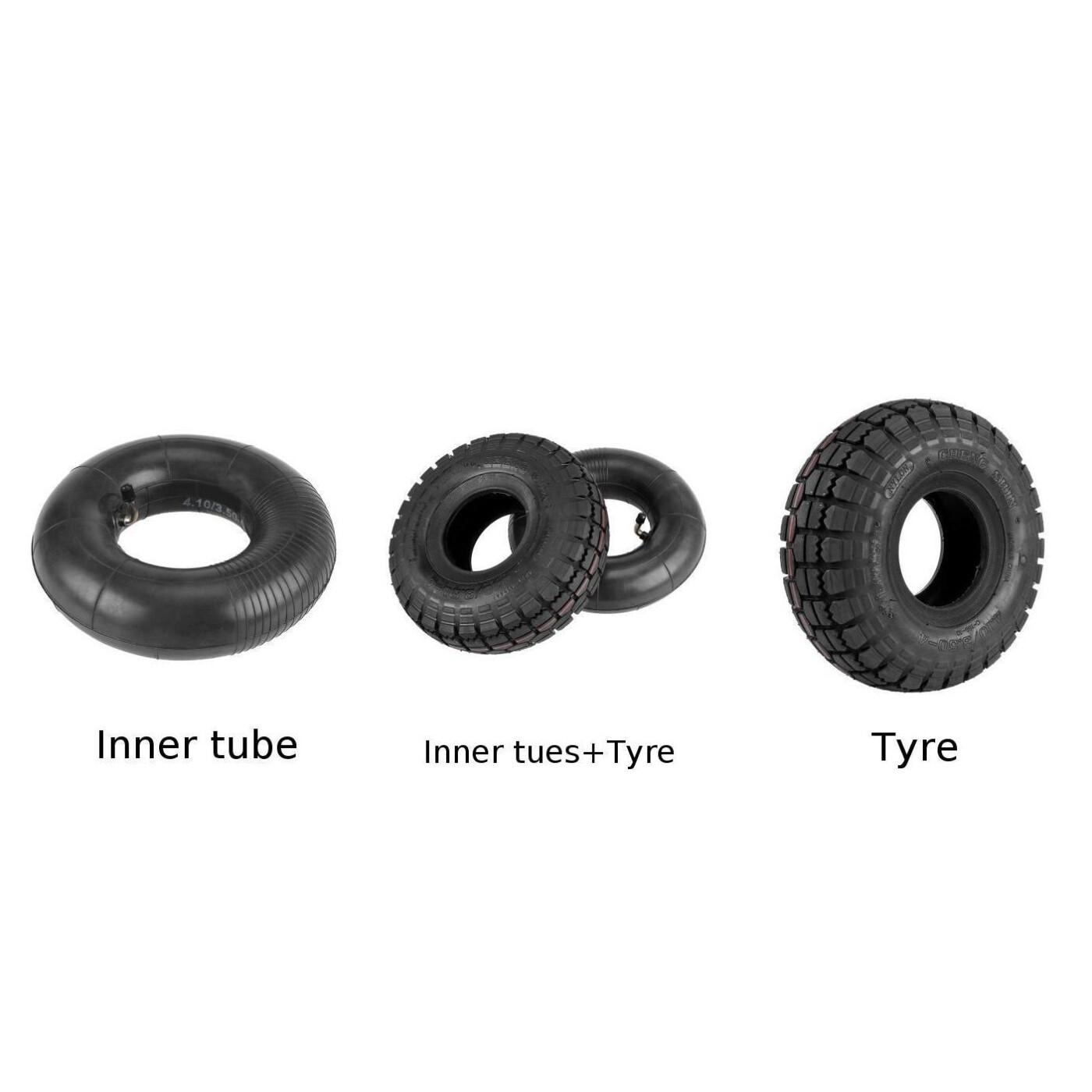 High Performance 10 Inch 260X90 Inner Tube & Tire for Trolley Mobility