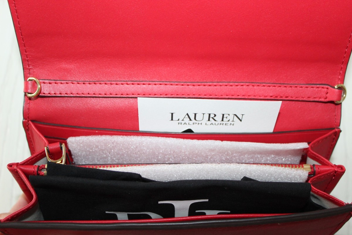 Lauren Ralph Lauren Leather Medium Adair Wallet Crossbody