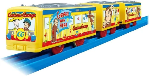 New Takara Tomy Plarail Curious George Wrapping Train Toy From Japan