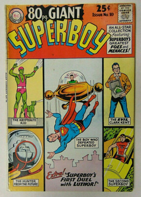 Superboy 80 Page Giant #10 VG 1965 DC Comics Kryptonite Kid 1st Luthor