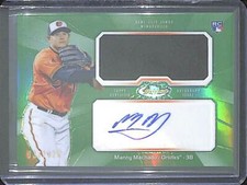 2013 Topps Finest Relic Green Refractor Autograph #AJR-MM Manny Machado 