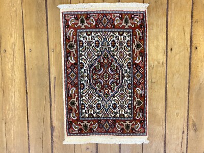  Handgeknüpfter Orientteppich Moud   Auto Fußmatten ( 60 X 40 CM)   Neu Top
