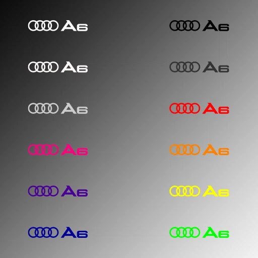 4x Door Handle Decal Sticker for A6 Rings Audi 2.0T Premium Sport 3.0T Premium  Foto 2 de 3