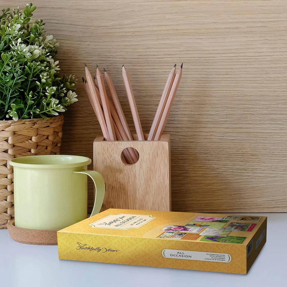 Surtido de 24 tarjetas de felicitación basadas en la fe para todas las ocasiones con escritura KJV Foto 2 de 4