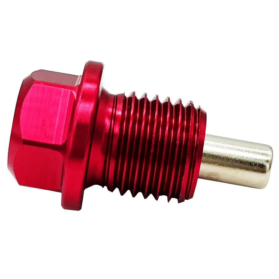 RED M14 x 1.5 MAGNETIC Oil Drain Plug HONDA ACURA MITSUBISHI - FAST USA SHIP - Image 3 of 4