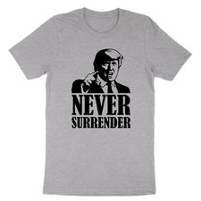 Never Surrender Unisex T Shirt Trump Mugshot Trump Shot Election Tee Trump 2024