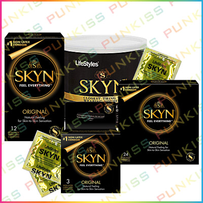 LifeStyles SKYN Lubricated Non-Latex Condoms Premium Ultra Thin Natural Feel