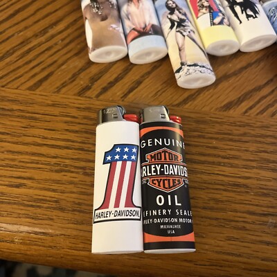 New 2 Custom Bic Lighters Harley Davidson Collection Very well made must see
