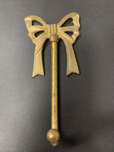 Vintage Brass Decor Wall Mount Ribbon Bow Hook