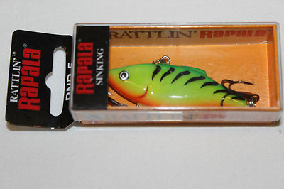 Lot De 2 Leurres Rapala Rattlin’ FT Fire Tiger Coulant - Économique, Neufs Sous Blister, Pour Pêche