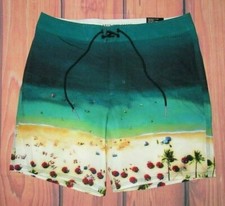 MENS AMERICAN EAGLE BEACH SHORE 4WAY STRETCH SWIM BOARD SHORTS SIZE S
