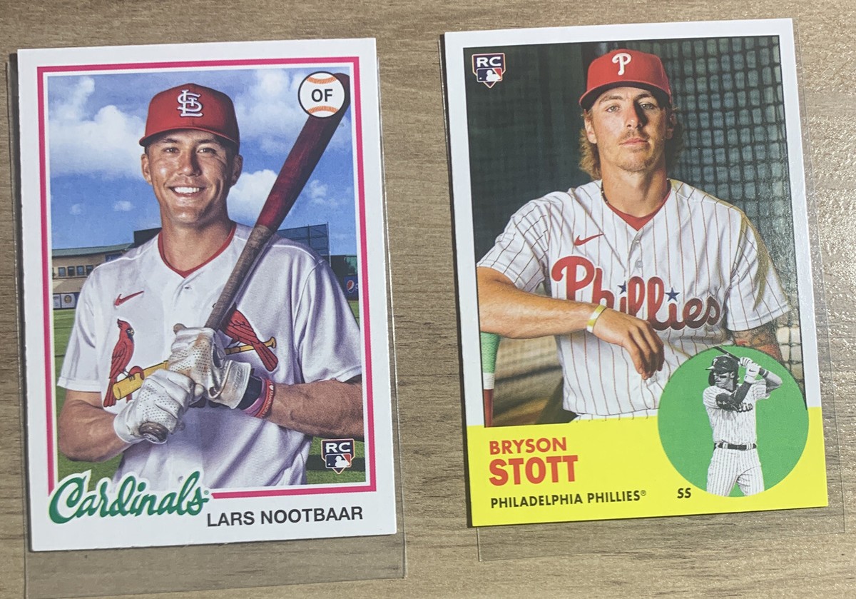 2022 Topps Archives #156 Lars Nootbaar RC Cardinals + Bryson Story