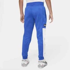 NEW Nike Boys Elite Therma-Fit Blue and White Colorblock Joggers Small Size