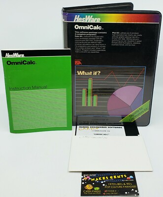 1980's Vintage Hesware Omnicalc Commodore 64 Clamshell w/ Floppy C64
