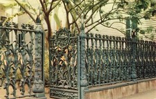 Postcard Corn Stalk Fence New Orleans Louisiana