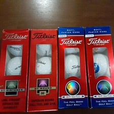 4 Pack Of Titleist DT Golf Balls Various types Brand New