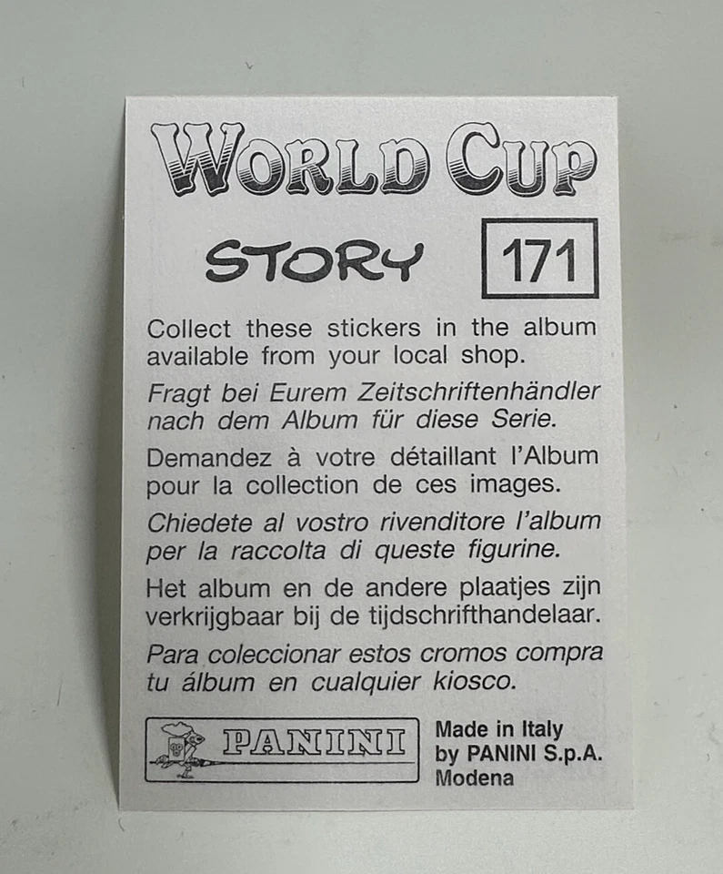 DIEGO ARMANDO MARADONA MEXICO 1986 #171 SOCCER STICKER WORLD CUP STORY PANINI - Image 2 of 4