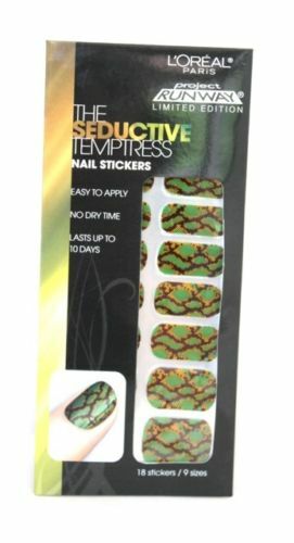 L'OREAL PROJECT RUNWAY NAIL STICKERS NAIL POLISH STRIPS - SEDUCTIVE TEMPTRESS