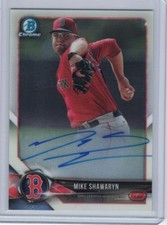 MIKE SHAWARYN 2018 Bowman Chrome AUTO On Card Prospect Boston Red Sox CPA-MS