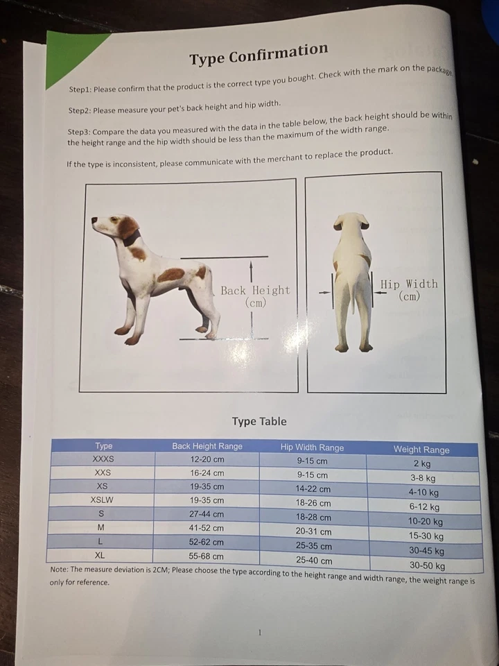 HobeyHove Adjustable Dog Cart Wheelchair Chariot, For Pet/Doggy Small - Medium - Image 3 of 4