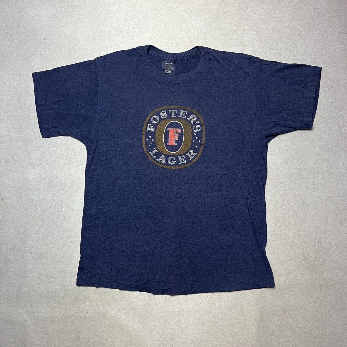 Vintage 80s Fosters Lager Single Stitch T Shirt Beer XL | eBay
