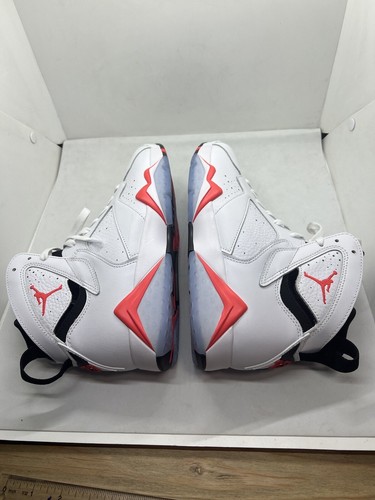 Air Jordan 7 Retro White Crimson Infrared Black CU9307-160 Men Sneakers Sz 10 - 第 8/10 張圖片
