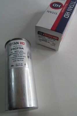 NEW USA MADE TITAN HD PRCF70A ROUND MOTOR RUN CAPACITOR 70MFD 440/370 VAC