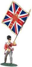W. BRITAIN 36100 BRITISH 92ND GORDON HIGHLANDER KINGS COLOUR NAPOLEONICS MIB