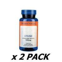 2 Pack Of Higher Nature Lysine 500mg 90 Tablet 2 Pack Of Higher Nature Lysine 500mg 90 Tablet