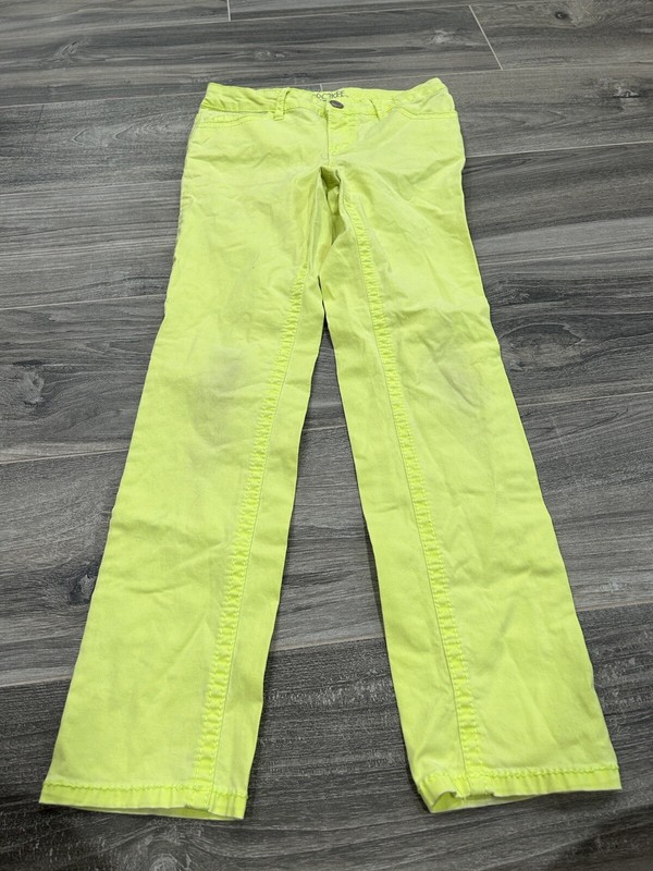 Girls neon yellow pants by Cherokee size 12 skinny Read description