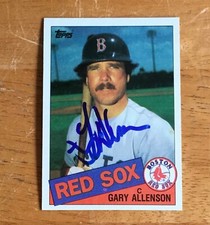 Gary Allenson Boston Red Sox Signed Autograph 1985 Topps Baseball Card