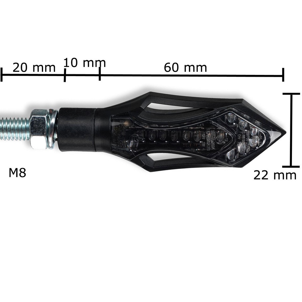 Moto LED Luce Posteriore Luci Dei Freni Contrassegno E Posteriore 12V