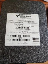 Level III AR500 Pair Steel Body Armor Side Plate 6x8 level 3 06/02/2020 One Pair
