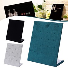 60 Holes Black Velvet Earring Display Stand Holder Jewelry Earring Display