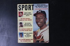 SPORT Magazine June 1962 Hank Aaron Dodgers Whitey Ford Baseball Football