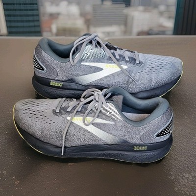 B5 Brooks Mens Ghost 16 1104181D040 Gray Running Shoes Sneakers Size 13 EE