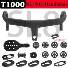Road Cycling Full Carbon Fiber Integrated Drop Bar with Washer 380mm-440mm